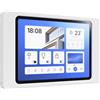 Cleverstation Supporto Tablet da Parete per Samsung Galaxy Tab A9 / A11 (8,7 Pollici) - Cornice Fissa Ultra Piatta per Schermo Domotica - Montaggio Sicuro e Cavi Nascosti - Bianco