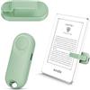 Sycelu RF Telecomando Pagina Turner per Kindle Paperwhite Lettura Kobo Surface Fumetti/Romanzi iPhone Tablet Android Scatto Foto Fotocamera Registrazione Video Trigger Remoti (K1-Verde)