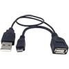 SYSTEM-S 2 in 1 Cavo OTG Host Mirco USB Host Cavo Dati 30 cm per Samsung Galaxy Tab 2, P5110, CH @ T 357 S Duos Y