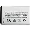 Audiosystem Batteria Compatibile per Beghelli SLV20+ Plus / SLV30 con Capacità 1100mAh BL-5C Bianca Pila Ricambio Sostituzione