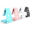 GUTE LINES Supporto Telefono Regolabile, Porta Telefono da Tavolo, Porta Cellulare Universale, Pieghevole e Regolabile, per Smartphone, iPhone, iPad Mini, Tablet, Kindle (pieghevole, 2)