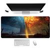 ITBT World of Warcraft Tappetino Mouse Gaming 900x 400mm XXL per Mouse e PC, 3mm Mouse Pad Antiscivolo Fondo in Gomma con Bordi Cuciti, M