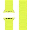 NALIA Nexus Cinturino Magnetico Compatibile con Apple Watch Cinturino Series SE/iWatch 10 9 8 7 6 5 4 3 2 1, 38/40/41/42mm, Silicone Traspirante, Bracciale Sportivo, Colore:Giallo Neon
