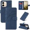 LACAE Cover a Libro per Oppo A6x 5G 4G / A6 5G 4G - Custodia Flip PU Pelle con Porta Carte, Supporto, Magnetica Case (Blue)