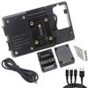 NORTOK Supporto per Telefono Moto, Navigatore GPS, Ricarica USB, Staffa di Navigazione, Compatibile con BMW R 1200 RT (2006-2009), Nero, Tilt Head