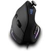 zelotes Mouse Ergonomico Verticale con Joystick,10K DPI,11 Tasti Programmabili,RGB, Mouse Gaming Ottico USB Cablata per PC,Mac,Laptop,Nero