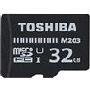 Toshiba M203 Scheda di Memoria microSDHC 32GB - 100MB/s - Classe 10 - U1 + Adattatore