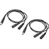 PATIKIL 1 Maschio a 2 Femmina CC Cavo Sdoppiatore Alimentazione 2 Pacco 5.5mmx2.1mm Y Sdoppiatore Cavo per CCTV Telecamere Router LED Striscia Luminosa