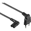 prometeo electronics Cavo alimentazione spina Italiana 2 poli 90° a presa C7 angolare 90° Lunghezza 1,8mt
