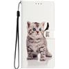 BLOTECH Magnetica Caso Flip Pieghevole Caso Libro in Pelle PU para ZTE Blade A52, Custodia con Gattini carini Colorato Custodia Magnetico Cover 360 Gradi Full Body Copertura Case