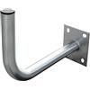 ARLI - Supporto da parete 45 cm, rivestito in acciaio per parabola satellitare, da parete, per parabola, parabola, antenna da parete, robusto, stabile, 40-45 cm