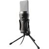 NGS MS120 USB - Microfono USB Cardioide per Streaming, Podcast e Gaming, Monitoraggio senza latenza, Controllo del Volume, Pulsante Mute, Plug & Play, per PC, PS4, PS5, supporto antiscivolo