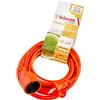 Schmith Prolunga elettrica 30m con cavo in gomma resistente, sezione 2x1 mm², 2500W, ideale per alimentare utensili elettrici e attrezzi da giardino, perfetta per uso domestico e officina.