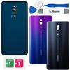 Eonpam Scocca Vetro Posteriore per Oppo Reno Z Coperchio Copribatteria Sostituzione con Kit di Riparazione (Nero)