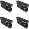 Generico KIT 4 CARTUCCE NERE compatibili PER stampanti EPSON WORKFORCE PRO WP-4000, WP-4015 DN, WP-4025 DW, WP-4095 DN, WP-4515 DN, WP-4525 DNF, WP-4535 DWF, WP-4545 DTWF, WP-4595 DNF,