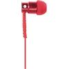 aiino italian ideas aiino Jazz, auricolari, Cuffie Stereo in Metallo con Microfono e tasto multifunzione. Compatibile con tutti gli smartphone, lettori multimediali e tablet - Rosso