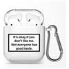 TULLUN Custodia per AirPods 1 e 2, in morbido TPU, con scritta 'Like Me', Protezione completa a 360°, Stampa UV personalizzabile