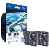 BROTHER TINTA LC-985BK BLACK TWINPACK 2X BLACK, BLISTER