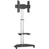 Techly 108903 Supporto a Pavimento con Mensola Trolley TV LCD/LED/Plasma 37-70 Silver Silver