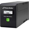 PowerWalker VI 800 SW FR alimentation d'énergie non interruptible Interactivité de ligne 0,8 kVA 480 W 2 sortie(s) CA