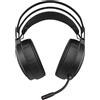 HP X1000 Wireless Gaming Headset, Cuffie con Dongle USB Autonomia fino a 20 ore, Virtual Surround 7.1 Auricolari e Fascia Sospensione Imbottiti Microfono Asta Flessibile LED Rosso Comandi On-Ear, Nero