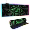 FANSU Tappetino Mouse RGB XXL, 14 Modalità Luce LED Tappetino Mouse in Gomma Antiscivolo, Mousepad Grande per PC, Laptop e Giochi Competitivi (Verde,600x300x4mm)