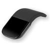 Breeshy Mouse Portatile Wireless Bluetooth Curvo Touch Pieghevole Ultrasottile Silenzioso Ergonomico per Computer Portatili PC Nero