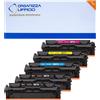 Organizza Ufficio Kit 5 Toner 067H 067 Compatibili Alta Capacità per Canon LBP-631CW LBP-633CDW LBP-651CW LBP-655CDW LBP-657CDW. 2x Nero, 1x Ciano, 1x Magenta, 1x Giallo.