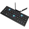 Plyisty Tastiera Bluetooth Pieghevole, Tastiera Wireless Pieghevole (sincronizza Fino a 3 dispositivi), Tastiera da Viaggio Tascabile per IOS Android Tablet Telefono Laptop (Nero Grigio)