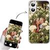 Yoedge Cover Personalizzata per iPhone 16 6,1 Personalizzato con Foto Immagine Testi Disegni Custodia Personalizzabile Regalo Album Personalizzabili Trasparente per iPhone 16