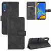 Generico Custodia compatibile con Samsung Galaxy A7 (2018) SM-A750F Copertura COVER STAND flip LIBRO gel tpu PORTAFOGLIO protezione display magnetica eco pelle taschini vano porta card (Nero)