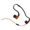 DESAV Cuffie di conduzione ossea cablata, Jack Audio da 3,5 mm, Cuffie per la riduzione del Rumore Auricolare Sportive per Esterni con Microfono per la Corsa, Lo Sport, Il Fitness,Arancia