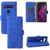 Generico compatibile con TCL 10 SE / T766H T766U T766A T766J Copertura Custodia COVER STAND flip LIBRO gel tpu PORTAFOGLIO protezione display magnetica eco pelle porta card (blue)