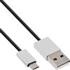InLine 31750I cavo USB 5 m USB A Micro-USB B Alluminio, Nero