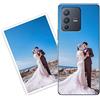 Sunrive Personalizzate Cover compatibile con vivo V23 5G personalizzabile con Foto Testi Frase Logo Disegni e Grafiche Personalizzata, assorbimento degli urti morbido TPU trasparente