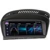 GONFEN 8,8 pollici 1DIN Autoradio per BMW Serie 3 E90 E91 E92 E93, Serie 5 E60 E61 e Serie 6 E63 E64 Supporto Schermo tattile iDrive senza fili CarPlay Android Auto Bluetooth Canbus Linux DSP GPS Navi