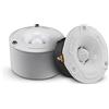 DS18 NXL-T1 Marine - Tweeter a proiettile in alluminio impermeabile VC, 240 W Max, 4 Ohm, crossover integrato, ideale per barche, sport motoristici, moto, ATV UTV (2 altoparlanti resistenti all'acqua)