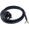 Solarsys® - 3 Metri Cavo di Alimentazione H07RN-F 3x1,5mm, Cavo di Collegamento in Gomma Certificato VDE, Cavo AC con Presa Schuko (CEE 7/7) per Inverter di Rete APsystems Hoymiles Deye Envertech