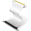 EZDIY-FAB PCIE Gen 4 16x Extreme Flessibile,Cavo Riser ad Alta velocità Porta PCI Express 4.0 Scheda di Estensione GPU-Connettore ad Angolo Retto,Supporti RTX3090/3090ti/4080/4090[7.87in/20cm]-Bianco