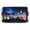 Erisin 8-Core 4GB+64GB Qualcomm Android 14 Autoradio GPS Navigatore per Renault Dacia Sandero Duster Logan Dokker Lodgy 8 pollici Schermo IPS Bluetooth 5.1 CarPlay Android Auto WiFi 4G DSP DAB+ RDS