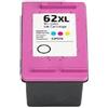 QHGLTHO Compatibile con cartuccia di inchiostro ricaricabile HP 62XL for stampante All-in-One 5540 5545 5548(1pk - Tricolor)