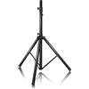 SOARS Treppiede per casse, stabile, altezza 122-186 cm, portata fino a 50 kg, supporto per freccette, nero
