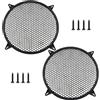 UBANU Copertura per griglia per altoparlanti da 30,5 cm, confezione da 2 griglie rotonde per altoparlanti subwoofer con viti di montaggio