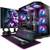 Vibox PC Gaming Completo - Schermo da 27 pollici - AMD Ryzen 7 9800X3D 8 cores - Nvidia RTX 5080 16GB - 32GB RAM - 1TB NVMe SSD - Windows 11 - WiFi 6 + Bluetooth 5.4 - Noir