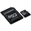 Kingston SDC10G2/16GB Scheda MicroSD da 16 GB, Classe 10, UHS-I, 45 MB/s, con Adattatore SD, Nero