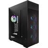 IN WIN Modfree Deluxe Big-Tower Tempered Glass - schwarz