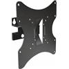 Techly 108613 Supporto a Muro Inclinabile per TV 17-42 Nero Nero