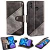 Oujietong PT Custodia per Huawei Honor 8X JSN-L11 JSN-L21 Custodia Flip in Pelle PU + Cover Case in Silicone Fissa Protezione 4