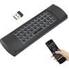 SustVita Mini Backlight Wireless Keyboard, 2.4G Air Mouse Remote Control with Infrared Sensor for Smart TV, Projector, Android TV Box