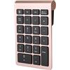 Yunseity Tastierino Numerico Wireless, Mini Tastiera Numerica a 22 Tasti, Tastierino Numerico per Contabilità Finanziaria, per Android, Windows, Laptop Mac OS, Desktop(Oro rosa)